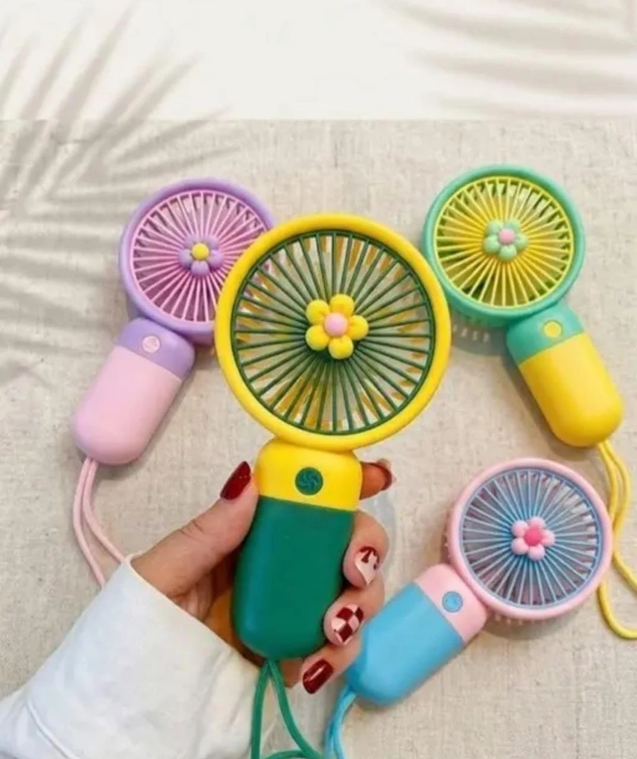 Portable Rechargeable Mini Fan for Travel, Office, Makeup, Kitchen & Outdoor Use