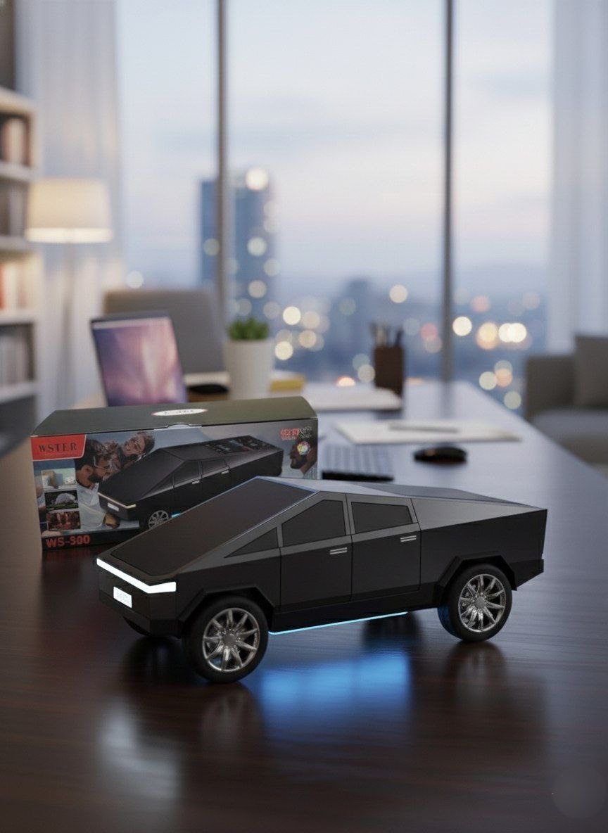 Cyber Truck Portable Speaker with Display Screen, HD Sound
