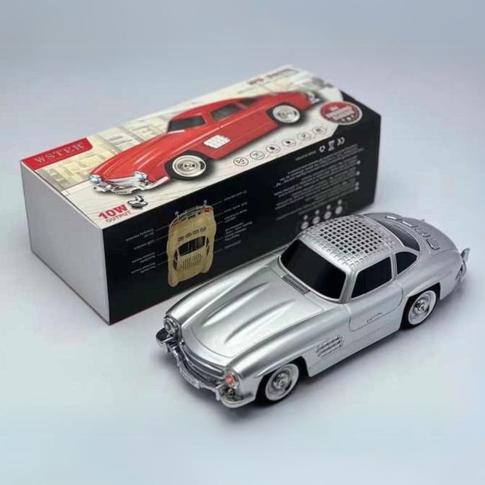 Classic Mercedes-Benz 300 Roadster Bluetooth Portable Speaker w/LED Light