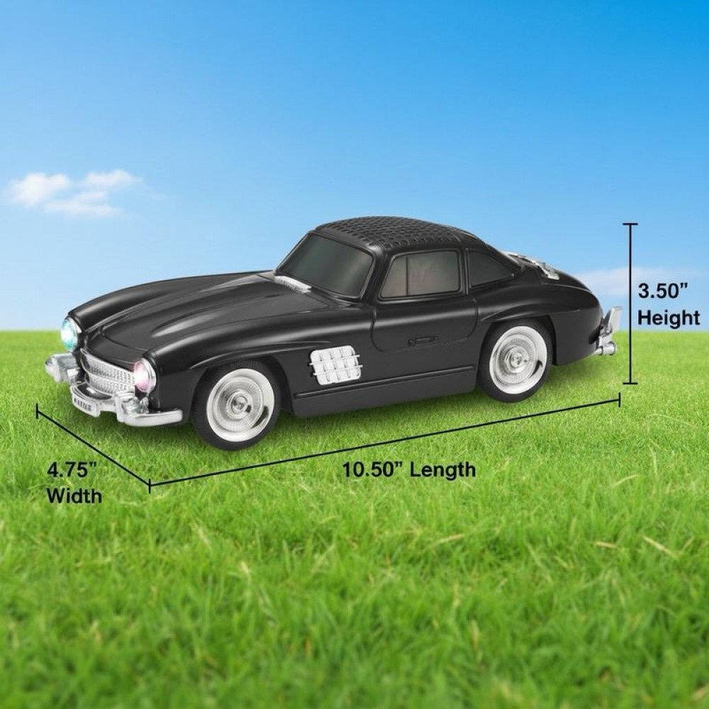 Classic Mercedes-Benz 300 Roadster Bluetooth Portable Speaker w/LED Light