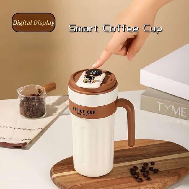 Smart Temperature Display Mug – 650ml with Leak-Proof Lid | Hot & Cold Insulated Travel Stainless Steel Mug