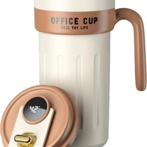Smart Temperature Display Mug – 650ml with Leak-Proof Lid | Hot & Cold Insulated Travel Stainless Steel Mug