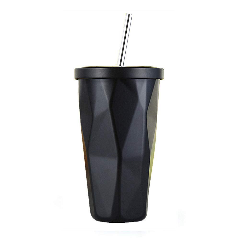 Stainless Steel Vacuum Insulated Coffee Glass Tumbler Black Color 500 ml Hot n Cold