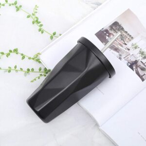 Stainless Steel Vacuum Insulated Coffee Glass Tumbler Black Color 500 ml Hot n Cold