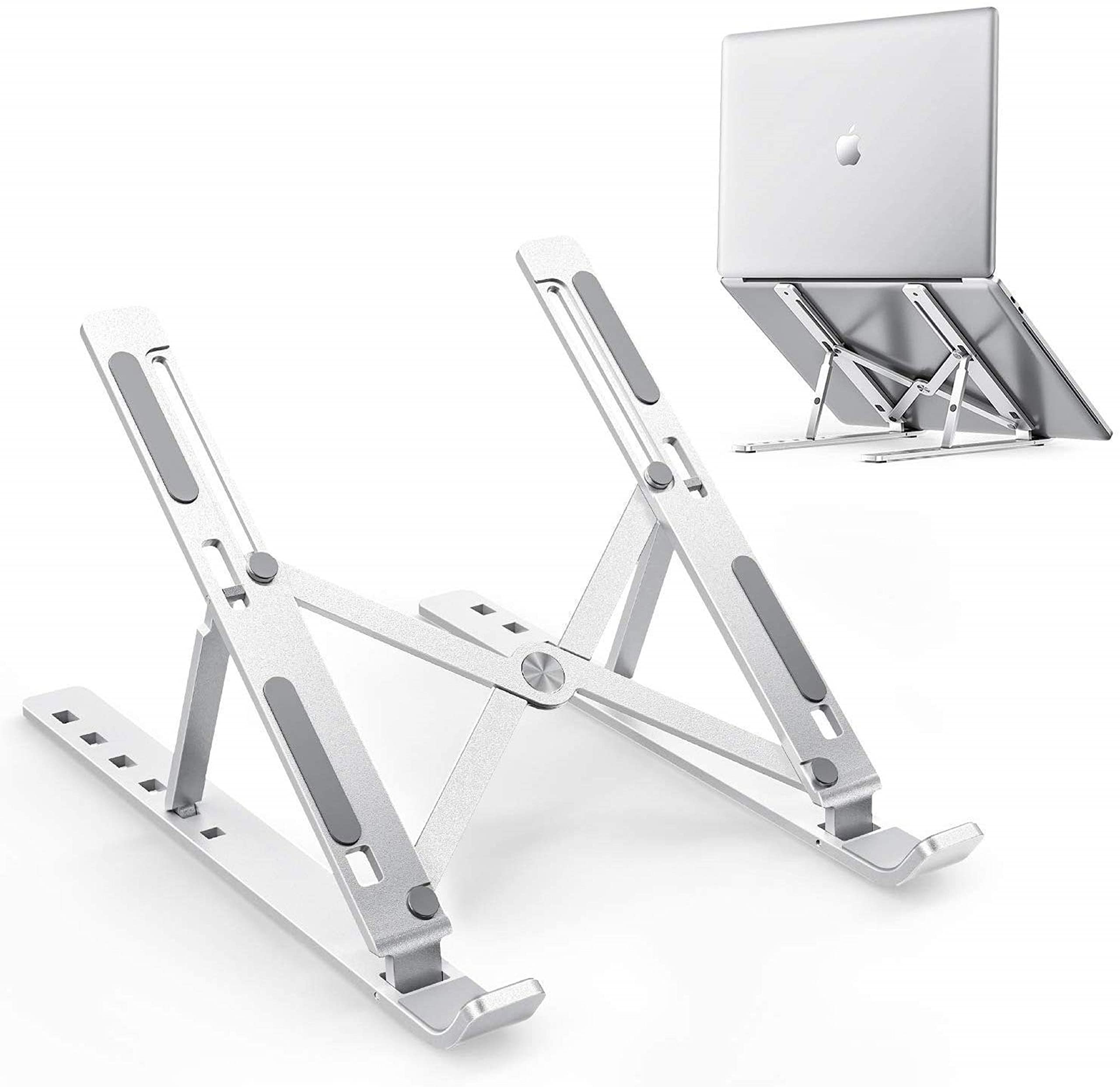 Adjustable Laptop Stand – Foldable Aluminum Laptop Stand for Laptops Up to 17 Inch