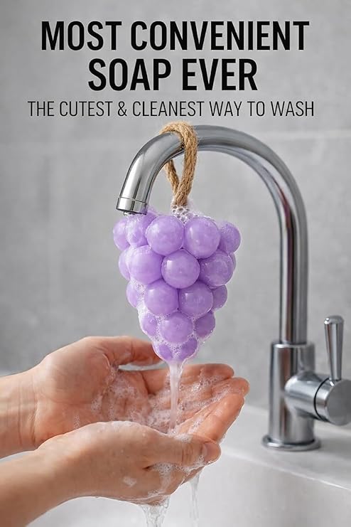 Handcrafted Grape Hanging Soap | Decorative & Luxury Hand Wash Soap